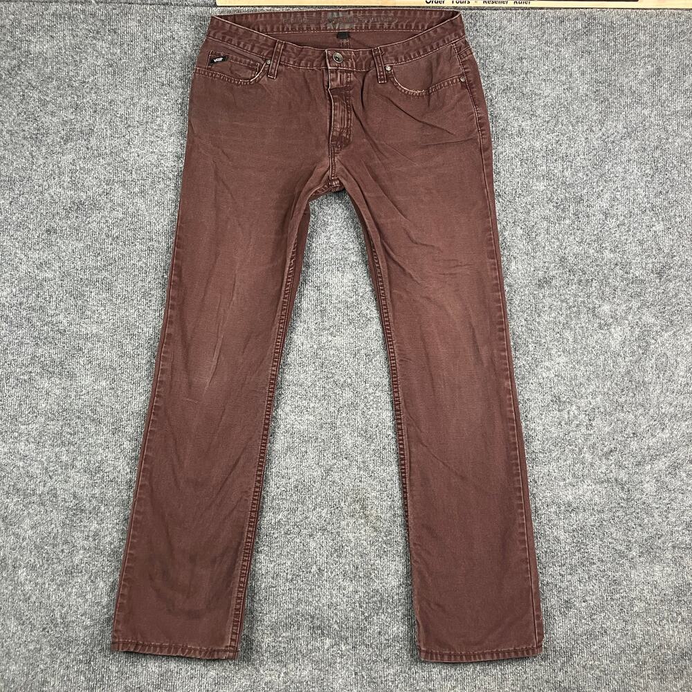 Jeans Womens Size 34x34‎ Brown Straight Leg Stretch Casual Colored Denim